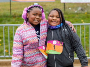 Girls on the Run participants smile
